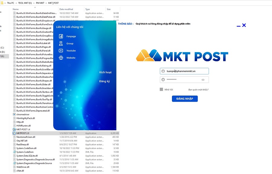 Phần mềm MKT Post - MKT Software
