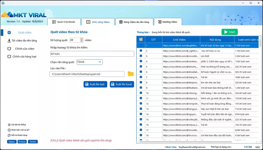Phần mềm MKT Viral Phần mềm MKT Viral
